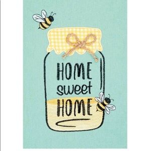 Home Sweet Home Dish Towel Hand Towel Bee Honey